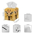 thumbnail image 3 of FUIALDOLG Square Tissue Box Cover - Waterproof PU Leather Tissues Cube Boxes Holder Aesthetic Desk Decor for Room, Home & Office - Cute Giraffe, 3 of 7