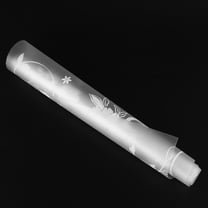 TAILTOSS 6Pack Transparent Removable Window Privacy Film Decorative PVC Sticker for Home Bathroom Kitchen 11.8x45in