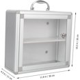 thumbnail image 2 of SOESFOUFU Portable Medicine Box Wall Mount Cabinet Safe Travel Set Medication Storage Lockable Chest Medicals Locking Case Convenient, 2 of 8