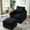 Black, variant on Classic Beige Corduroy Chair, Soft Fabric and Supportive Back / Relaxing in the Living Room