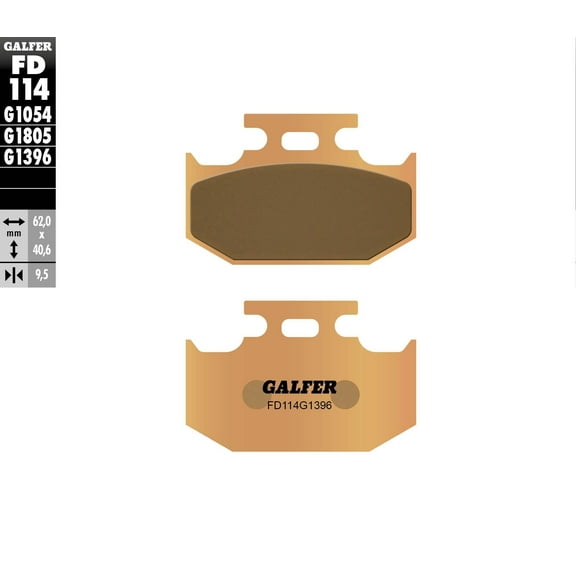 Galfer FD114G1396/97 Brake Pad - Sintered Double H