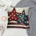 thumbnail image 2 of Chilfamy  4th of July Pillow Covers,Memorial Day Pillows Decorative Patriotic Throw Pillows,Fourth of July Pillow Cases Independence Day America Star Lumbar Decor White, 2 of 5
