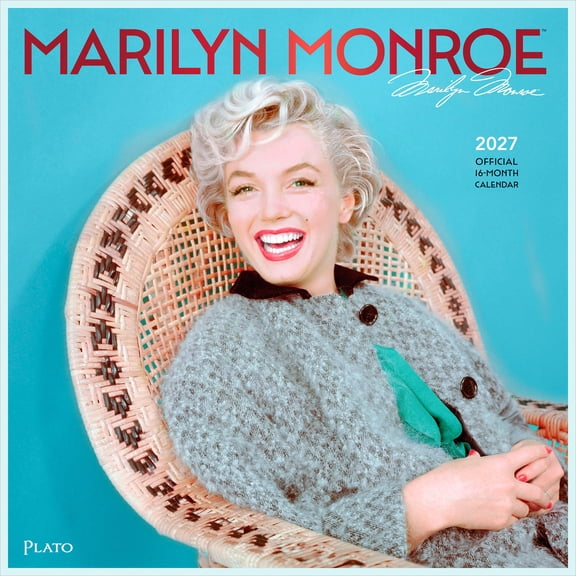 Marilyn Monroe OFFICIAL | 2027 12x24" (Hanging) Wall Calendar | Foil Stamped Cover