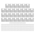 thumbnail image 2 of Placa de reparación de bisagras para puertas de gabinetes, 30 piezas, placa de fijación de reparación de bisagras de acero inoxidable de 9 x 9 cm, 2 of 15