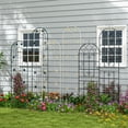 thumbnail image 2 of Costway 2 Pack Rustproof Metal Garden Trellis 71" x 20" Wire Lattice Panel for Patio Green, 2 of 9