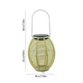thumbnail image 3 of Fiudx Farol Solar de Metal, Decoración Colgante, Iluminación Led Cálida, Energía Solar de Bajo Consumo, Decoración para Jardín Exterior, Patio, Porche, Jardín, 25 X 18 X 18 Cm., 3 of 6