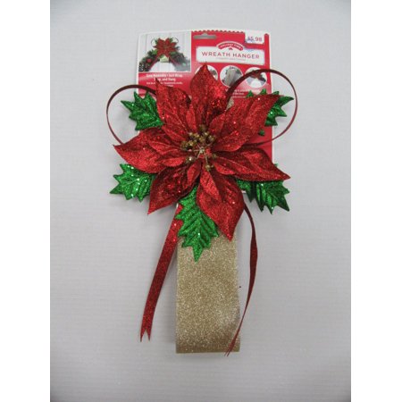 Holiday Time Large Poinsettia Wreath Hanger - Walmart.com