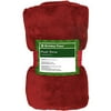 Holiday Time Microplush Throw, Ivory Ground Snowflake