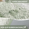 thumbnail image 4 of Exclusivo Mezcla Bathroom Rugs Mat 20x30, Extra Soft Non Slip Absorbent Water Microfiber Bath Rugs, Machine Washable Quick Dry Bath Mats for Bathroom Floor, Shower, Home Decor, Gradient Green, 4 of 8