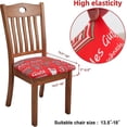 thumbnail image 3 of Juego de sillas de comedor, juego de sillas de comedor, juego de sillas extensibles, funda protectora de cojín (4, muñeco de nieve navideño), 3 of 4
