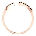 thumbnail image 4 of Statement Engagement Ring for Women - 0.2475ct Natural Onyx in 14K Rose Gold Promise Ring, 4 of 6