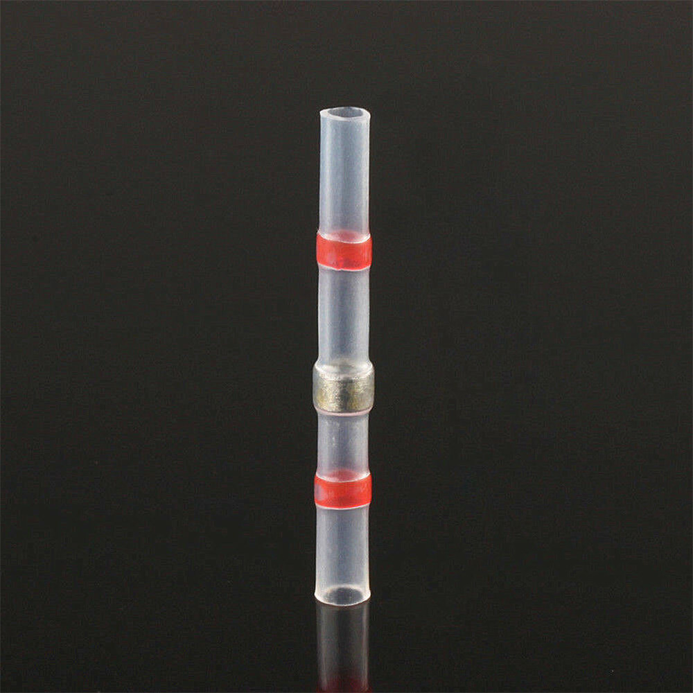 1000Pcs Red Solder Seal Sleeve Heat Shrink Butt Wire Connectors Terminals
