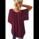 thumbnail image 2 of Blusas Elegantes e Informales para Mujer, -Verano 2025, Cuello en V, Corta, Blusas de Informales para Negocios. Rojo S, 2 of 7