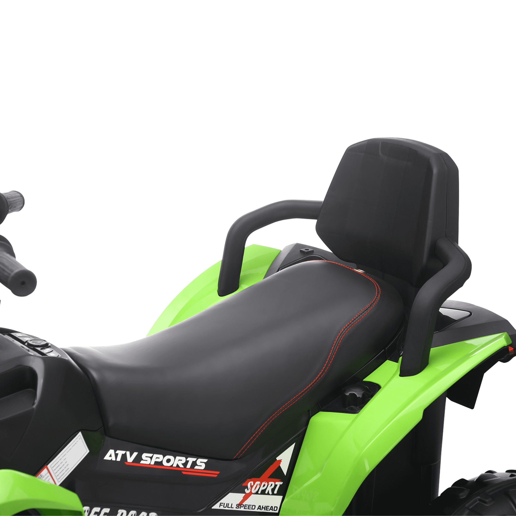 Funride 24 Volt Ride on Toys with Remote Control, Oversized ATV for Kids, 2-Seater 4 Wheeler for Toddlers, Power Car Wheels with Music, Bluetooth, Headlights, EVA Tires, Green