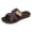 Coffee, variant on Summer Slippers for Women Fashion Breathable Mesh Flat Sandals with Arch Support Indoor Outdoor Slip on Slides Shoes Navy Size 8.5
