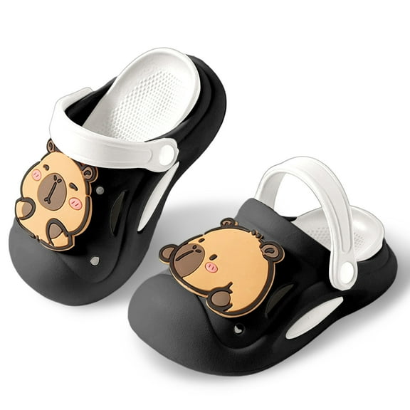 Little Girl Shoes Girls School Shoes Children's Shoes Summer New EVA Outer Wear Cartoon Cute Baby Toe Slippers For Boys And Girls