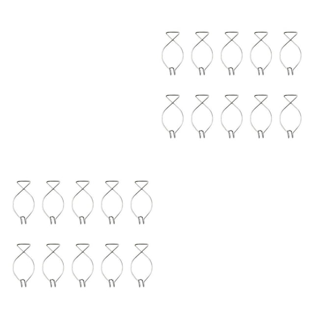 Matsuzay 10 ganchos para azulejos de techo de acero inoxidable, Flexible suspendido sin deformación, letrero colgante estereoscópico F2 F2 estereoscópico 2Conjunto