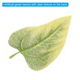 thumbnail image 3 of Uxcell 5.12x3.15" Artificial Silk Sunflowers Leaf, 80 Pcs Artificial Green Fake Leaves Crafts for DIY Wedding Bouquets, 3 of 6