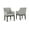 Gray & Dark Brown, variant on Signature Design by Ashley Burkhaus Traditional Dining Upholstered Arm Chair, Set of 2, Gray & Dark Brown