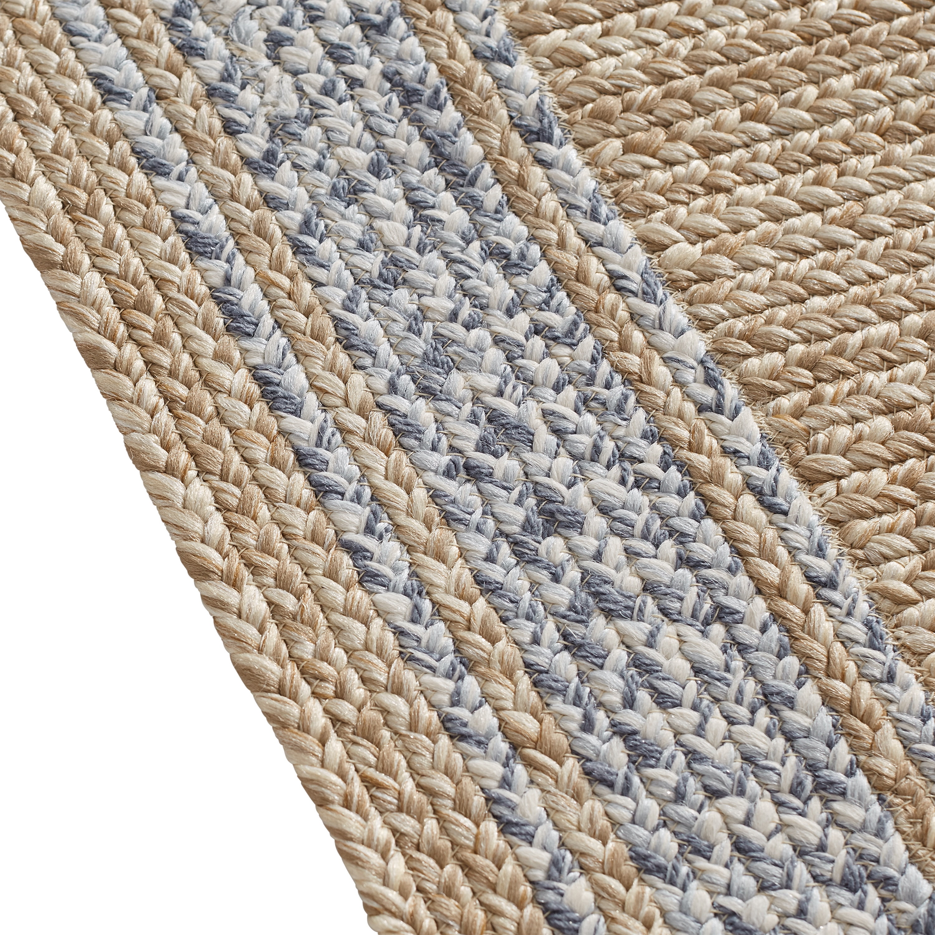 Better Homes & Gardens Denim Natural Braided Rug by Dave & Jenny Marrs, 5' x 7'