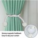 thumbnail image 5 of Alzapaños magnéticos para cortinas con perlas, decoración magnética para oficina, hogar, hotel, color blanco, 5 of 5