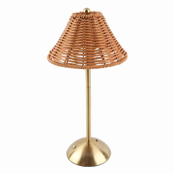 Lámpara De Mesa Inalámbrica De La Rota De Boho, Lámpara De Escritorio Recargable Ahorro De Energía 2W 600mAh Para El Restaurante