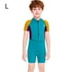 thumbnail image 2 of Niños Titsuits Sunprotection Traje de buceo Ultrathin Neopreno Nylon Traje de baño de una sola pieza para el buceo juvenil Snorkeling Surfing Natación Amarillo L kenally OD003672-03, 2 of 7