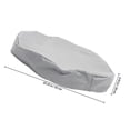 thumbnail image 2 of HEANUJJ Rain Barrel Lid Oxford Cloth Gray Snow-proof All-around Protection for Patio Use 1Set, 2 of 5