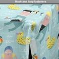 thumbnail image 4 of Summer Dog Crate Cover, Young Boys Swimming in the Pool with Balls and Duck Floats Drawn by Hand, Easy to Use Pet Kennel Cover Small Dogs Puppies Kittens, 7 Sizes, Pale Teal Multicolor, by Ambesonne, 4 of 6