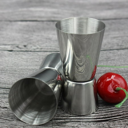 Stainless Steel Dual Bar - Holiday Clearance 2PCS 25/50ml Stainless Steel Bar Measures Jigger Party Wine Cocktail Dual Spirit Drink Measure Cup