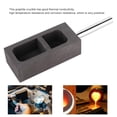 thumbnail image 2 of Molde de fundición de Metal, Molde de lingote de Grafito, Molde de Grafito Puro Molde Joyería de crisol Moldes de fundición de Metal para chatarra Oro Plata Fusión Fundición Refinación(2kg) EOTVIA No, 2 of 6