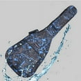 thumbnail image 3 of SHANNA 40 41 Inch Acoustic Guitar Bag Waterproof Thicken Padded Bag Advanced Guitar Case with Double Strap and Outer Pockets (Blue), 3 of 4