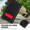 thumbnail image 5 of Dteck Case For Samsung Galaxy Tab A8 10.5" X200/X205/X207,Shockproof 3-Layer Protection Rubber Rugged Case Heavy Duty Kickstand Cover for Galaxy Tab A8 10.5-inch (2022),Black+Red, 5 of 7