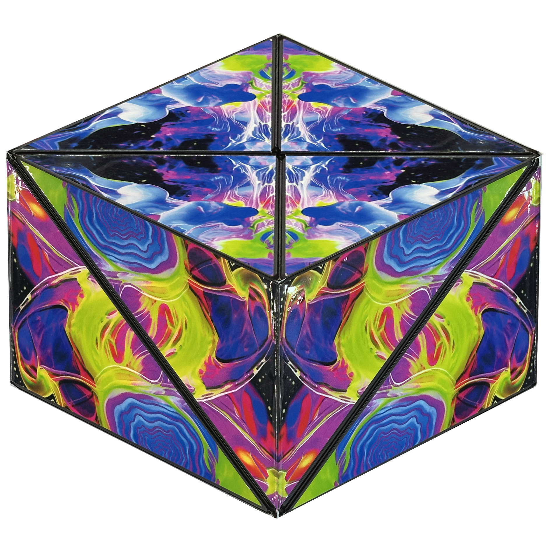 Shashibo² Shape Shifting magnetic puzzle or fidet cube transforms into over 70 shapes from Fun In Motion Toys.