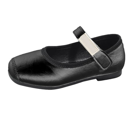 LIZENG Toddler Non-slip Casual Cool Shoes Girls Fall Hundred With Soft Bottom Single Shoes Shoes Small Leather Shoes for Toddler Kids Children