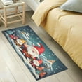 thumbnail image 5 of Christmas Gnomes Kitchen Mat Soft and Absorbent Bath Mats for Bathroom Non Slip Quick Dry Shaggy Bath Carpet Machine Wash for Kitchen Bathroom Shower 39x20 in Home Decor, 5 of 7