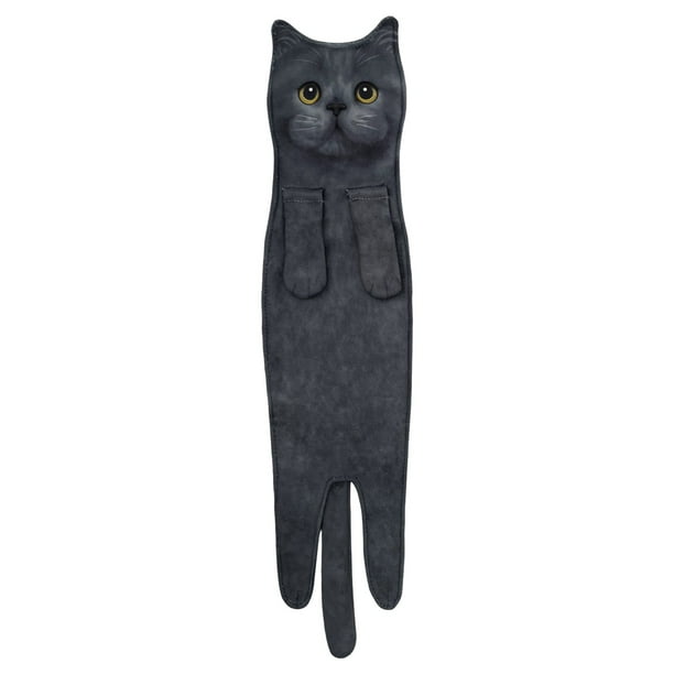 Toallas para el Baño Lindo Gato Pañuelo Cocina Del Baño - Linda Decoración Gato Decoración Colgante Toalla Cara Toalla Super Absorbente Suave - Casa Gato Entusiasta Toallas de Mano para el Baño