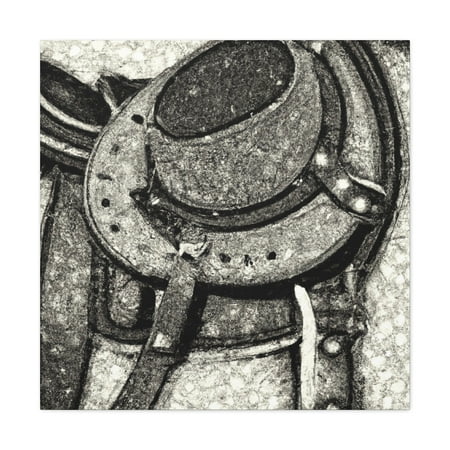 

Saddle in Pointillism - Canvas