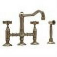 thumbnail image 2 of Rohl A1458 Country Kitchen 3-Leg Bridge Faucet and Side Spray, Available in Various Colors, 2 of 2