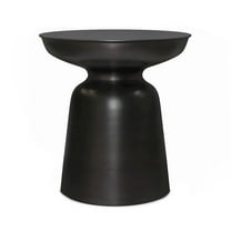 Toby 17 inch Wide Modern Industrial Metal Accent Table in Antique Copper Iron, Assembled