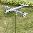 thumbnail image 4 of Trayknick Airplane Sculpture Exquisite Craftsmanship Easy-assembled Decorative High Simulation Smooth Touch Outdoor Artwork Realistic Iron Aircraft Sculpture Decoration Garden Sculpture Aircraft, 4 of 12