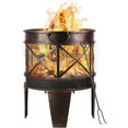 thumbnail image 1 of Brasero Ø42cm con Asas, Brasero de Metal en Óptica de Óxido Antiguo, Chimenea de Jartín, Portátil y Fácil de Mover, 58x45x42cm esquí esquí Gafas de esquí, 1 of 5
