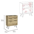 thumbnail image 4 of Light Oak Hue - 26.7" Wide Storage - Bedroom Organizing - Space - Saving, 4 of 4