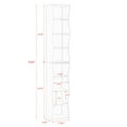 thumbnail image 2 of Deiokin 8-Layer Adjustable Shelf Bookshelf with Wavy Border Design, Multi-Functional Display Storage, 2-Tier Detachable Bookcase for Home Office, 2 of 9