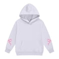 thumbnail image 6 of UACY Bow Hoodie for Girls Kids Graphic Cute Hoodies Girl's Leopard Sweatshirts Prints Casual Pullover Sweatshirt (White, 5-6 Years), 6 of 7