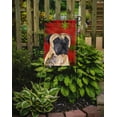 thumbnail image 2 of Mastiff Red and Green Snowflakes Holiday Christmas Garden Flag, 2 of 2