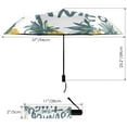thumbnail image 3 of Pineapple Summer Time Compact Sun Umbrella Windproof Travel Umbrellas for Rain Strong Portable UV Protection, 3 of 8