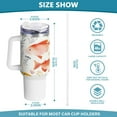 thumbnail image 3 of Very Cute Fish 40 oz Tumbler with Handle Insulated&nbsp;Travel Mug&nbsp;Lid Straw Leak Proof Steel Vacuum Water Bottles Glasses Fits in Car Cup Holder, 3 of 7