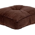 thumbnail image 4 of Nassau Collection 24" Brown Transitional Floor Pillow, 4 of 6