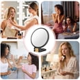 thumbnail image 4 of 30x Magnifying Mirror with Handle - Double Side Handheld Travel Mirror (1X/30X), Adjustable Handle/Stand & Foldable Design for Makeup, Skincare & Travel (Black), 4 of 5